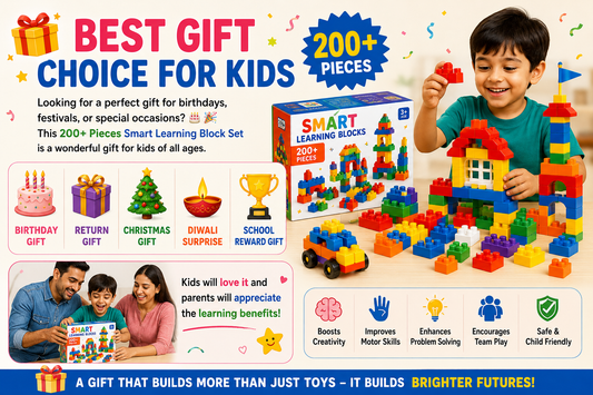200+ Pieces Smart Activity Fun and Learning Blocks for Kids